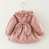 Baby girls jacket Autumn spring Baby Outerwear Infant Solid Princess Windbreakers Toddlers Outerwear Overcoats