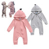 Baby Rompers Autumn Long Sleeve Newborn Baby Boy Girl Dinosaur Costume Romper Playsuit Baby Clothes Hooded Cute Clothing