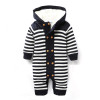 Baby Romper Thick Fleece Warm Cardigan for Winter Kids Knitted Sweater Infant's Climbing Clothes Hooded Girl Boys Outwear CL0434