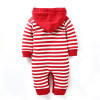 Baby Romper Thick Fleece Warm Cardigan for Winter Kids Knitted Sweater Infant's Climbing Clothes Hooded Girl Boys Outwear CL0434