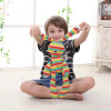 Baby Rabbit Sleeping Comfort Toys with Rainbow Color Knitted Sweet Cute Stuffed Toys Bunny Dolls For kids girl Birthday Gifts