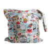 Baby Protable Nappy Zipper Diaper Bag Washable Nappy Wet Dry Cloth Waterproof