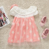 Baby Princess Dress Hot 2015 New Girls Polka Dot Lace Dress Baby Summer Beach Dress Sundress