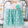 Baby Princess Dress Hot 2015 New Girls Polka Dot Lace Dress Baby Summer Beach Dress Sundress
