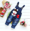 baby pants denim infant overalls 2017 autumn little children bib pants kids boys girls trousers for toddler cartoon longs jeans