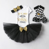 Baby One Year Birthday Dress Full Romper Headband Roupa Infantil Bebes 1st Birthday Outfit Toddler Girl Party Clothing Dress