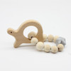 Baby Nursing Bracelets Wooden Teether Crochet Chew Beads Teething Wood Rattles Toys Teether Montessori Bracelets