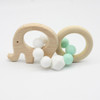 Baby Nursing Bracelets Wooden Teether Crochet Chew Beads Teething Wood Rattles Toys Teether Montessori Bracelets