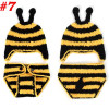 Baby Newborn Photography Props Costume Toddler Animal Beanie with Diaper Cover Cocoon Handmade Knitted Hat 0-12M SG041