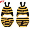 Baby Newborn Photography Props Costume Toddler Animal Beanie with Diaper Cover Cocoon Handmade Knitted Hat 0-12M SG041