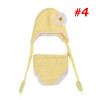Baby Newborn Photography Props Costume Hand Crochet Knit Infant Beanie Hat with Cape Animal Design Wing Batman Policeman SG040