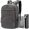 Baby Nappy Bag Backpack Nylon Waterproof Mummy Maternity Bag Lightweight Baby Bag With Insulated Pockets Changing Pad
