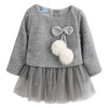 Baby Long Sleeve Dress Baby Girls Dresses Winter Gown Baby Children Knitted Dress Autumn Party Princess