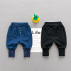 Baby knit jeans children fall boys pants baby cartoon trousers wholesale