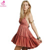 BellFlower 2017 Summer Bohemian Women Mini Dress Backless Beach Dress Holiday Boho Strapless Sexy Ball Gown Hippie Chic Dress