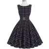 Belle Poque Women Summer Dress 2017 Rockabilly Audrey Hepburn Tunic robe Casual Clothing Vestidos 50s Vintage Plaid Dresses