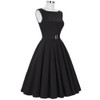Belle Poque Women Retro Robe Vintage Dress 2017 Sleeveless 1950s 60s Black Red Womens Dresses Plus Size Elegant Tunic Vestidos