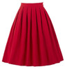 Belle Poque Sexy Mini Skirts Womens faldas saia 2017 Summer Vintage High Waist Skirt Flared Ladies Black Red Short Pleated Skirt