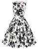 Belle Poque Print Floral 50s 60s Vintage Dresses Audrey Hepburn 2017 New style Summer Retro Dress Vestidos robe Womens Clothing