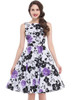 Belle Poque Print Floral 50s 60s Vintage Dresses Audrey Hepburn 2017 New style Summer Retro Dress Vestidos robe Womens Clothing