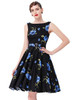 Belle Poque Print Floral 50s 60s Vintage Dresses Audrey Hepburn 2017 New style Summer Retro Dress Vestidos robe Womens Clothing