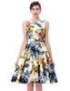 Belle Poque Print Floral 50s 60s Vintage Dresses Audrey Hepburn 2017 New style Summer Retro Dress Vestidos robe Womens Clothing