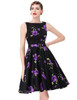Belle Poque Print Floral 50s 60s Vintage Dresses Audrey Hepburn 2017 New style Summer Retro Dress Vestidos robe Womens Clothing