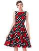 Belle Poque Print Floral 50s 60s Vintage Dresses Audrey Hepburn 2017 New style Summer Retro Dress Vestidos robe Womens Clothing