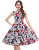Belle Poque Print Floral 50s 60s Vintage Dresses Audrey Hepburn 2017 New style Summer Retro Dress Vestidos robe Womens Clothing