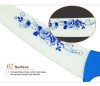 Beauty Gifts Zirconia kitchen Ceramic Knife fruit knife Set Kit 3" 4" 5" 6" inch with Blue Flower printed+ Peeler+Covers