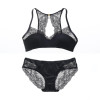 Beauty back pack Intimates wireless brassiere and transparent panties summer ultrathin bra sets lace sexy women underwear set