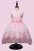 Beautiful spring lace sequins girl dress with train sleeveless Flower Girl Dresses children clothing costume 6-16 age