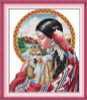 Beautiful Indian girl Printed Canvas DMC Counted Chinese Cross Stitch Kits printed Cross-stitch set Embroidery Needlework