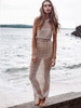 Beautiful Halter Net Woven Slim Fit Maxi Dress