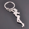 Beautiful Girl Aluminum Alloy Metal Creative Funny Cool Bottle Opener Wine Beer Keychain Keyring Keychain Gift