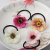 Beautiful Fabric Flower Rubber Headbands Gum for Hair Summer Style Hair Accessories Hair Ring Women Elastic Hair Bands