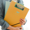 New 1PCS A4 Size Documents Folder Paper Clip Clamp Storage File Home Office Orangizer Supplies Hard Paper A4 Folders