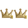 New 1pair   girl crown Hair Clips  Princess style Party Leather hairpins for girl hair accessories 7 color bobby pins gift #y