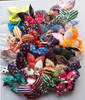 New 10pcs Lot Mix Style Clips For Hair Band Polka Dot Leopard Trip Hair Rope Rabbit Ears Headwear Hair Tie girl Hair Accessorie