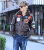 NEW ! 2017 New Flight Top Gun Leather Jacket Fat loose big yards S-XXL Wool Collar Genuine Sheepskin Men Military A2 Pilot Jacke