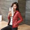 New  Winter Two Side Women 90% White Duck Down Jacket Women's Hooded Ultra Light Down Jackets Warm Winter Coat Parkas116