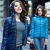 New  Winter Two Side Women 90% White Duck Down Jacket Women's Hooded Ultra Light Down Jackets Warm Winter Coat Parkas116