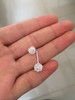 New  Real. 925 Sterling Silver jewelry Twine Twisted Love Knot Stud Earrings Tinny Knot Ball Women's 7mm  GTLE496