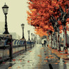 New  Frameless DIY Canvas Oil Paintings By Numbers Coloring Landscape Painting For Home Wall Decor  40 * 50cm