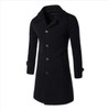 New  Autumn Winter Men's Fashion Casual Single Breasted Long Trench Coat Jacket Pea Coat Overcoat British Style