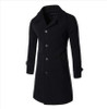New  Autumn Winter Men's Fashion Casual Single Breasted Long Trench Coat Jacket Pea Coat Overcoat British Style