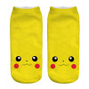 2018 New Arrival Kawaii Harajuku Pokemon Pikachu Socks 3D Printed Cartoon Women's Low Cut Ankle Socks Novelty Casual Socks Meias