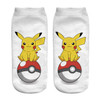 2018 New Arrival Kawaii Harajuku Pokemon Pikachu Socks 3D Printed Cartoon Women's Low Cut Ankle Socks Novelty Casual Socks Meias