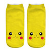 2018 New Arrival Kawaii Harajuku Pokemon Pikachu Socks 3D Printed Cartoon Women's Low Cut Ankle Socks Novelty Casual Socks Meias