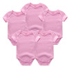2018 New 5PCS/LOT Baby Clothes Boy Girl Short Sleeve Cotton O-Neck 0-12M Novel Newborn Roupas de bebe Baby Rompers Baby Wear